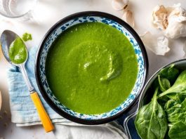 creamy beans spinach soup